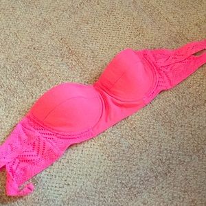 Hot pink bikini top